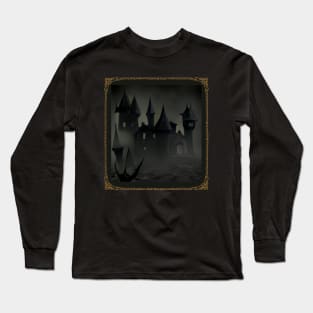 Castillo terrorífico hecho por una I.A. Long Sleeve T-Shirt